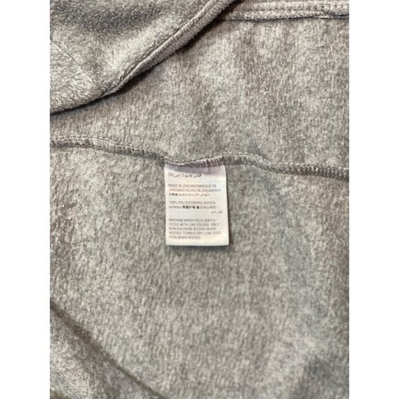 KARIN SCOTT SPORT Women's Fleece Vest Plus-Size 2X Grey Zip Pockets Zip Front - Picture 6 of 10